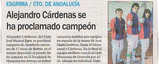 Campeonatos de Andalucía menores de 17 años